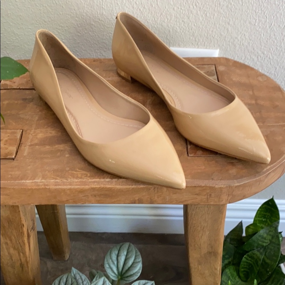 Nude patent flat -SOLD